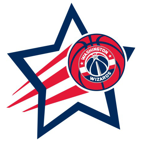 Washington Wizards Basketball Goal Star logo vinyl decal